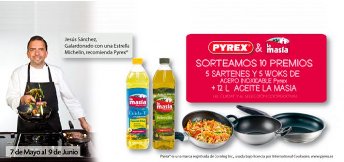 consigue premios pyrex con aceites la masia