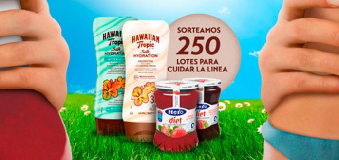 sorteo 250 lotes hero diet y hawaiian tropic