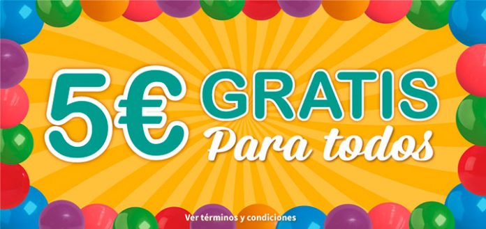 5 euros gratis en Tombola