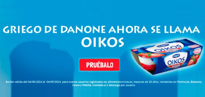 descuento en Oikos de Danone