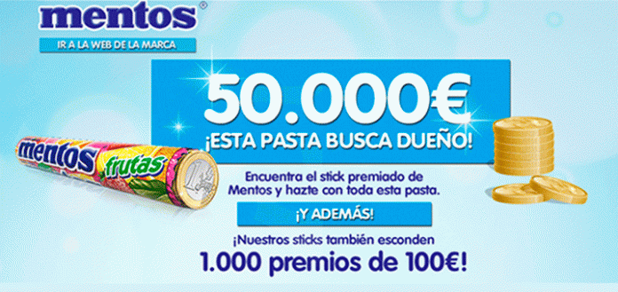 consigue pasta por un tubo con Mentos