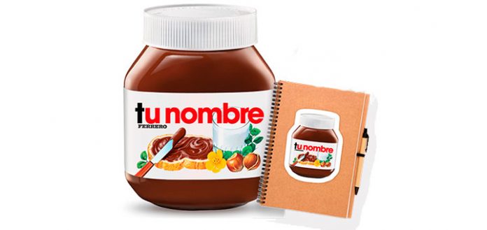 consigue tus adhesivos Nutella