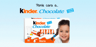Ponle cara a Kinder Chocolate ponle cara a Kinder Chocolate