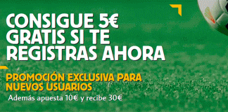 5 euros gratis con Betfair 5 euros gratis con Betfair