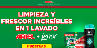 Muestras gratis de Ariel y Lenor Muestras gratis de Ariel y Lenor