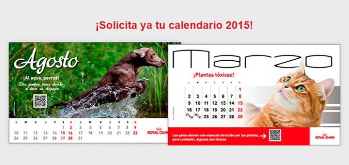 calendario gratis 2015 con royal canin