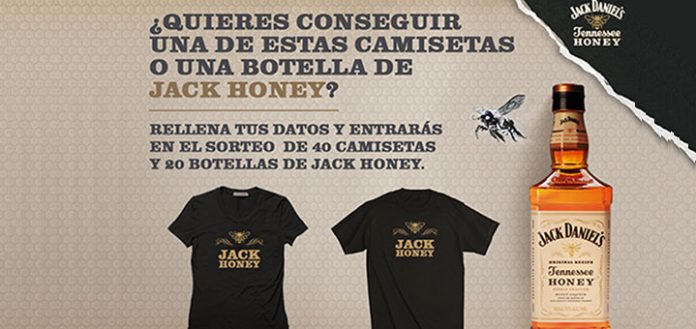 sorteo de camisetas y botellas de jack honey