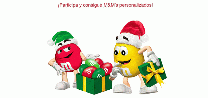 consigue gratis M&M's personalizados