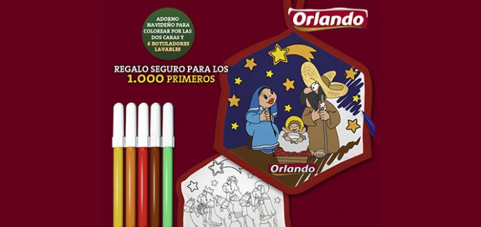 gratis adorno navideño y rotuladores con orlando