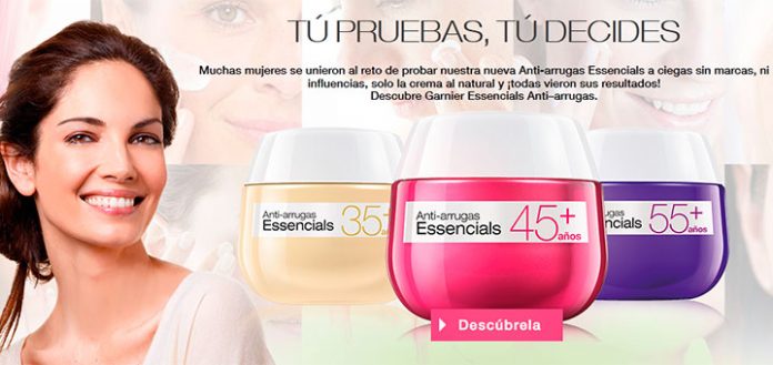 prueba gratis anti-arrugas essencials de Garnier