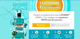 Experiencia gratis para 2 personas con Listerine Experiencia gratis para 2 personas con Listerine