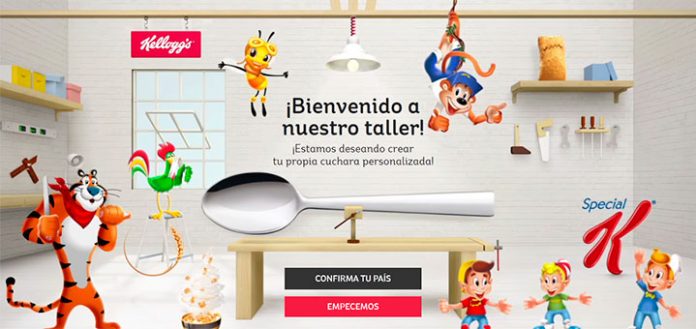 consigue una cuchara Kellogg's personalizada