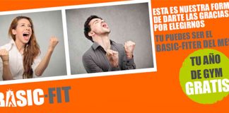 Sorteo de un año de gimnasio gratis con Basic-Fit sorteo de 1 año de gimnasio gratis con Basic-Fit