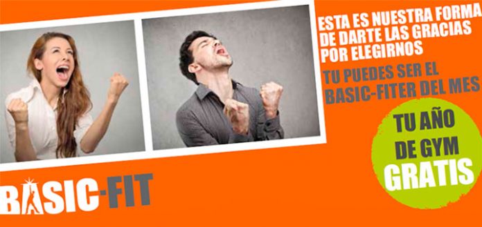 sorteo de 1 año de gimnasio gratis con Basic-Fit