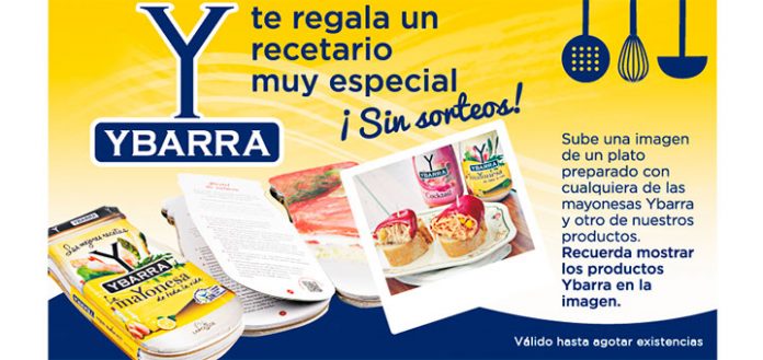 Consigue gratis un Recetario Mayonesa Ybarra