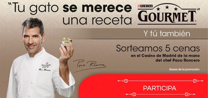 Sorteo de 5 cenas con Purina Gourmet