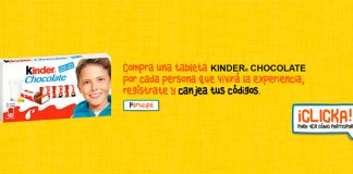Vive una experiencia con Kinder Chocolate Vive una experiencia con Kinder Chocolate