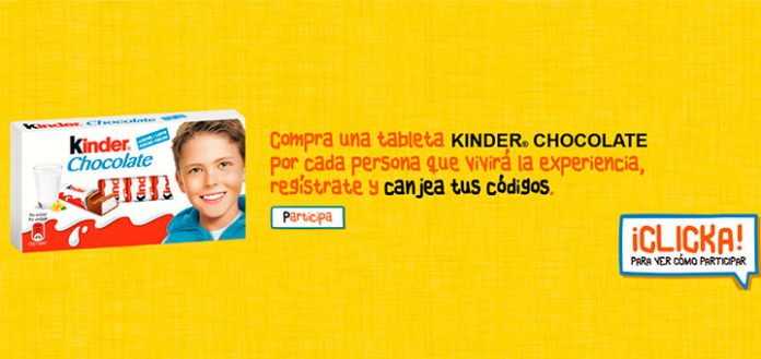 Vive una experiencia con Kinder Chocolate