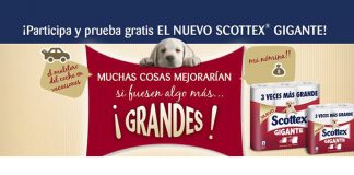 Gana muestras gratis de Scottex Gigante Gana muestras gratis de Scottex Gigante