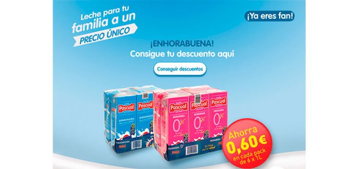 descuento en leche pascual