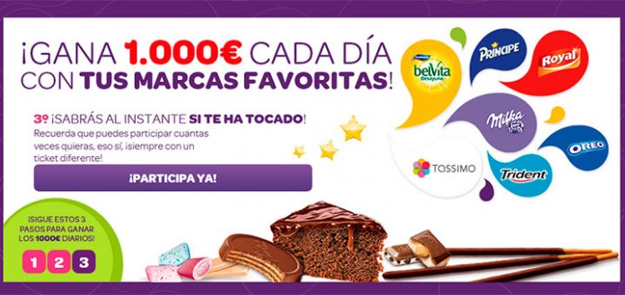 Gana 1000 euros cada día con Mondelez