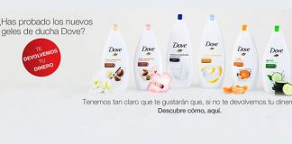 Prueba gel de ducha Dove sin compromiso Prueba gel de ducha Dove sin compromiso