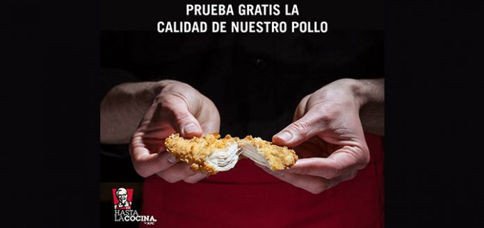 Prueba gratis pollo KFC