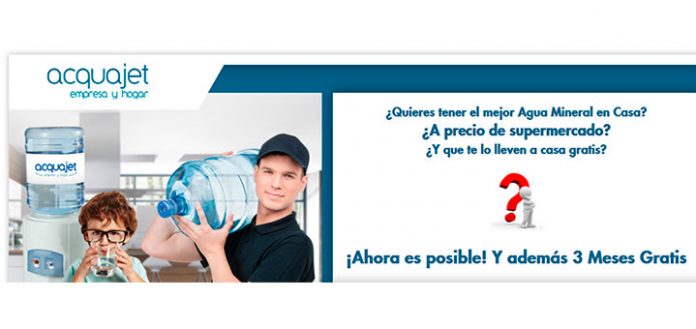 3 meses gratis de agua con Acquajet