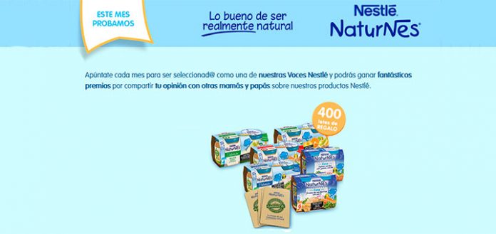 Consigue lotes de productos con Nestlé Bebé
