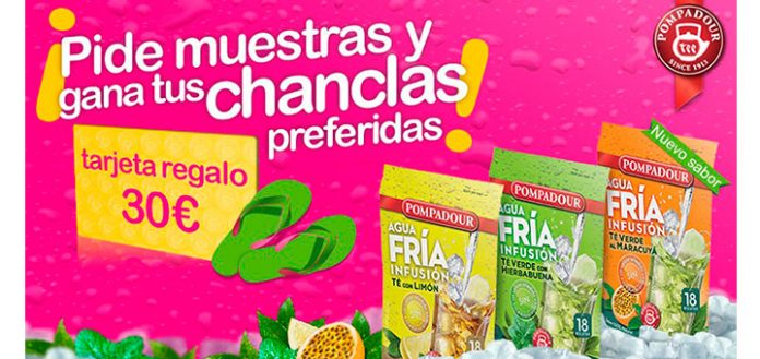 Muestras gratis de té de agua fría Pompadour