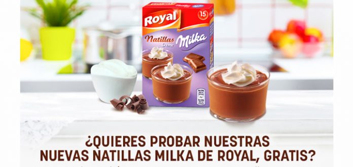 Prueba gratis natillas Milka de Royal