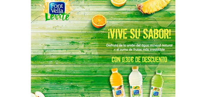 Consigue un 0'30€ de descuento en Font Vella Levité