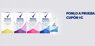 Cupón descuento en Rexona Maximum Protection Cupón descuento en Rexona Maximum Protection