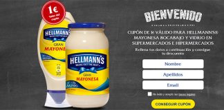 Cupón descuento para mayonesa Hellmann’s Cupón descuento para mayonesa Hellmann's
