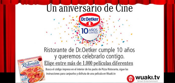 Disfruta de películas gratis con Dr. Oetker