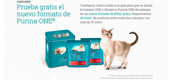 Prueba gratis el nuevo formato de Purina One