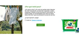 Consigue un lote de producto de Ariel 3 en 1 Consigue un lote de producto de Ariel 3 en 1