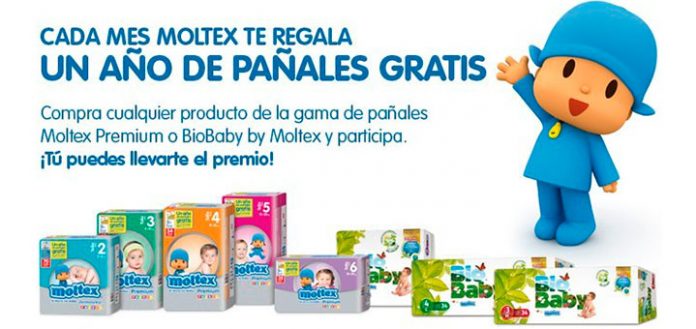 Un año de pañales gratis con Moltex