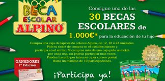 Alpino sortea 30 becas escolares Alpino sortea 30 becas escolares
