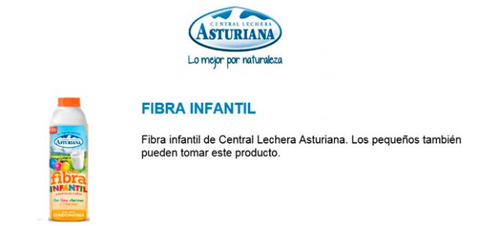 Gratis Fibra Infantil de Central Lechera Asturiana