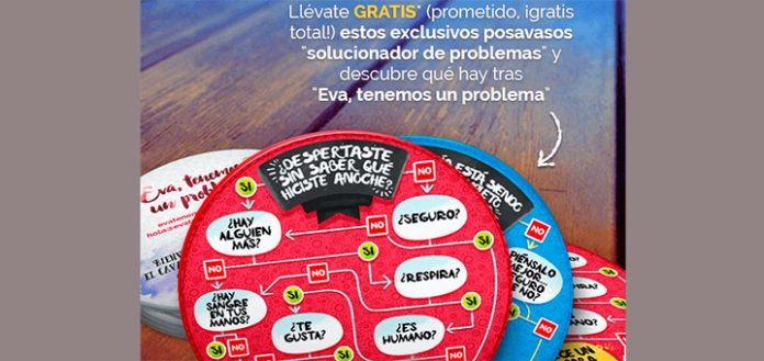 Llévate gratis posavasos con Eva tenemos un problema