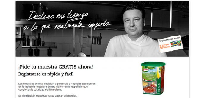 Muestras gratis de Salsa Pomodoro Knorr