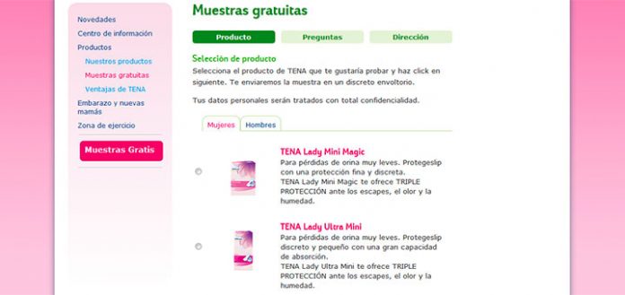 Muestras gratuitas de Tena