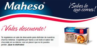Vales descuento en churros rellenos de Maheso Vales descuento en churros rellenos de Maheso