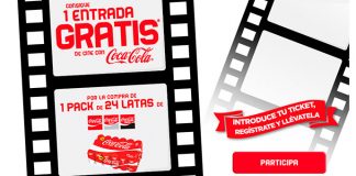Consigue 1 entrada de cine gratis con Coca Cola Consigue 1 entrada de cine gratis con Coca Cola
