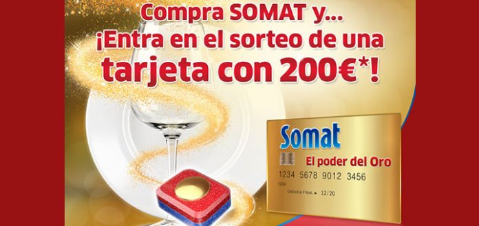 Consigue una tarjeta de 200 euros con Somat
