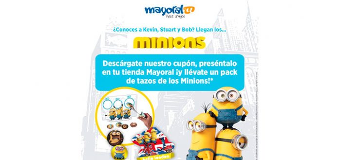 Llévate un pack de tazos de los Minions con Mayoral