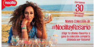 Nocilla sortea 30 colecciones de vasos de Nocilla y Rosario Nocilla sortea 30 colecciones de vasos de Nocilla y Rosario