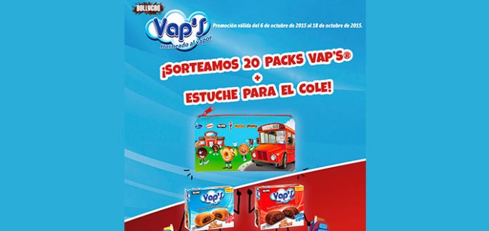 Bollycao Vap's sortea 20 packs y estuche para el cole