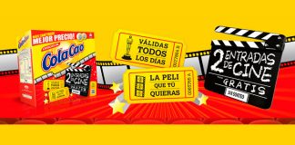 Consigue 2 entradas de cine con Cola Cao